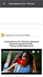 Mobile Screenshot of championsforchoice.com