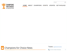 Tablet Screenshot of championsforchoice.com